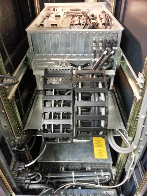 Back of the IOS and cabling